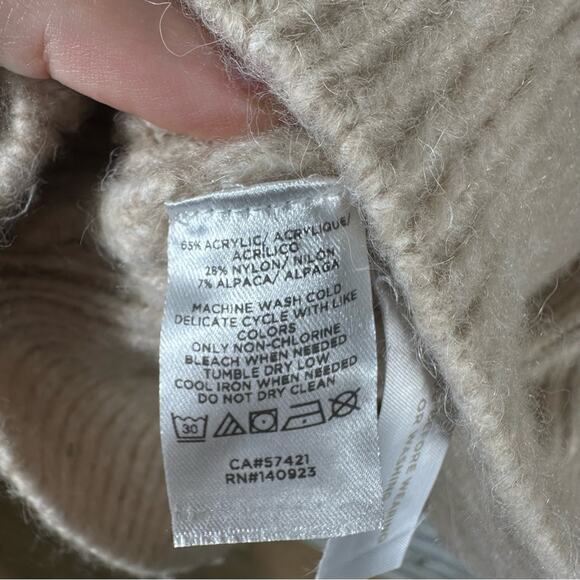 Lou & Grey LOFT Alpaca Blend Cowl Neck Size Small - Picture 5 of 8